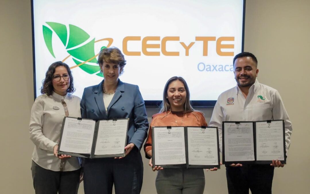 Cecyteo y Grand Fiesta Americana Oaxaca signan convenio para beneficiar el Sistema de Educación Dual