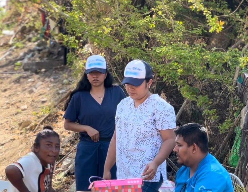 Médico en Casa acudió a la Zona de desastre de Acapulco, para brindar atenciones médicas gratuitas.