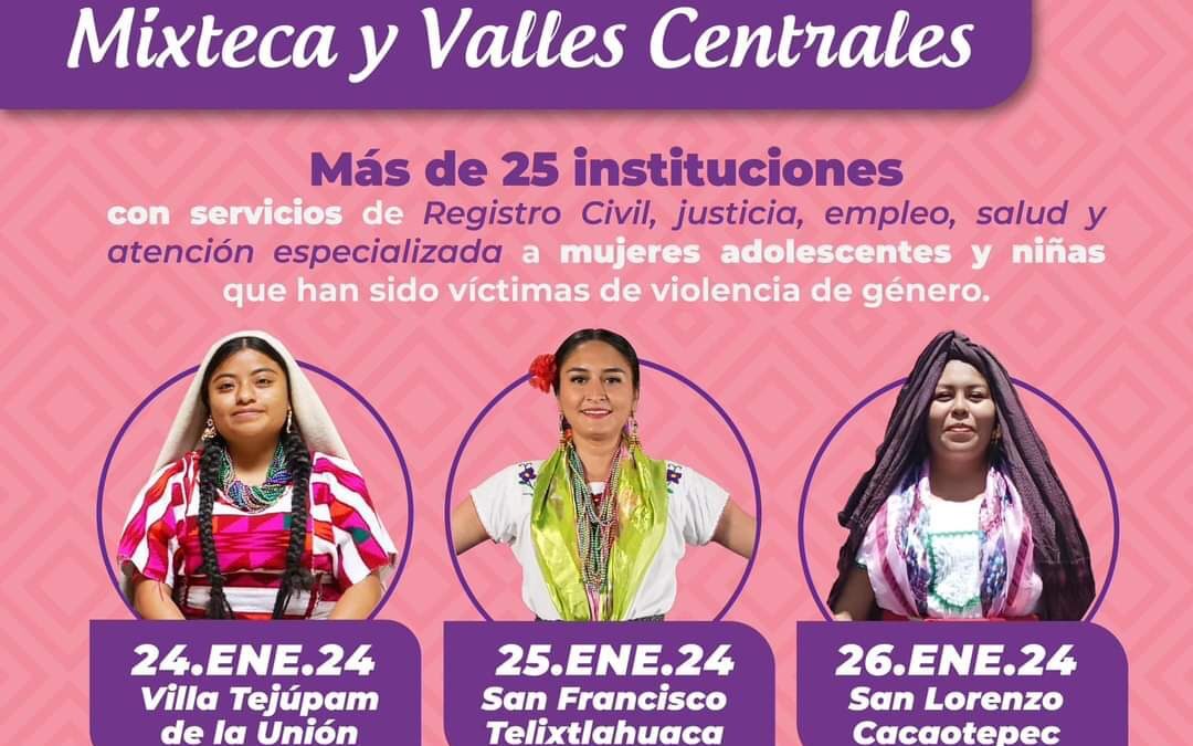 Llega Jornada de Paz y Justicia a la Mixteca y Valles Centrales