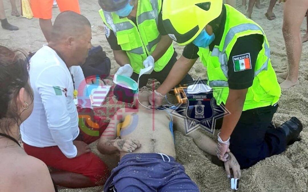 Fallece otro Turista en playa La Entrega, Huatulco