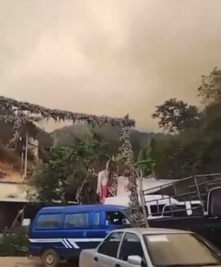 Alerta en Asunción Mixtepec por incendio forestal