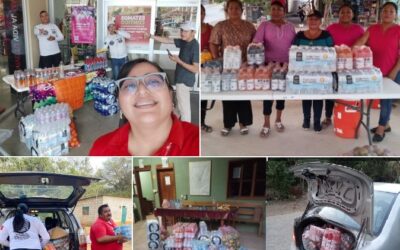 La sociedad civil ayudando a los participantes en los incendios en Huatulco y San Miguel del Puerto