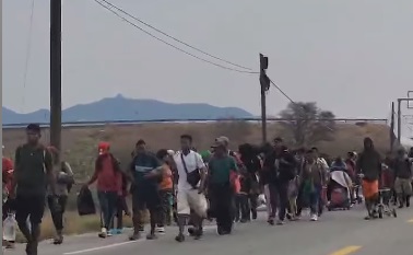 Instalan Centro de Acopio, para brindar refrigerio a caravana de migrantes