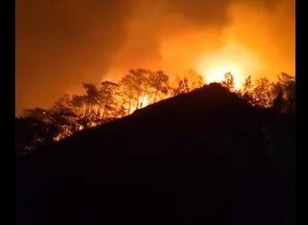 Siguen los incendios en Oaxaca