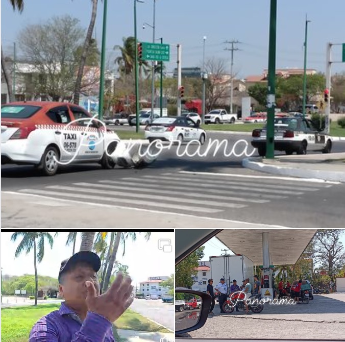 Turista provocó un accidente al no respetar el semáforo en Huatulco