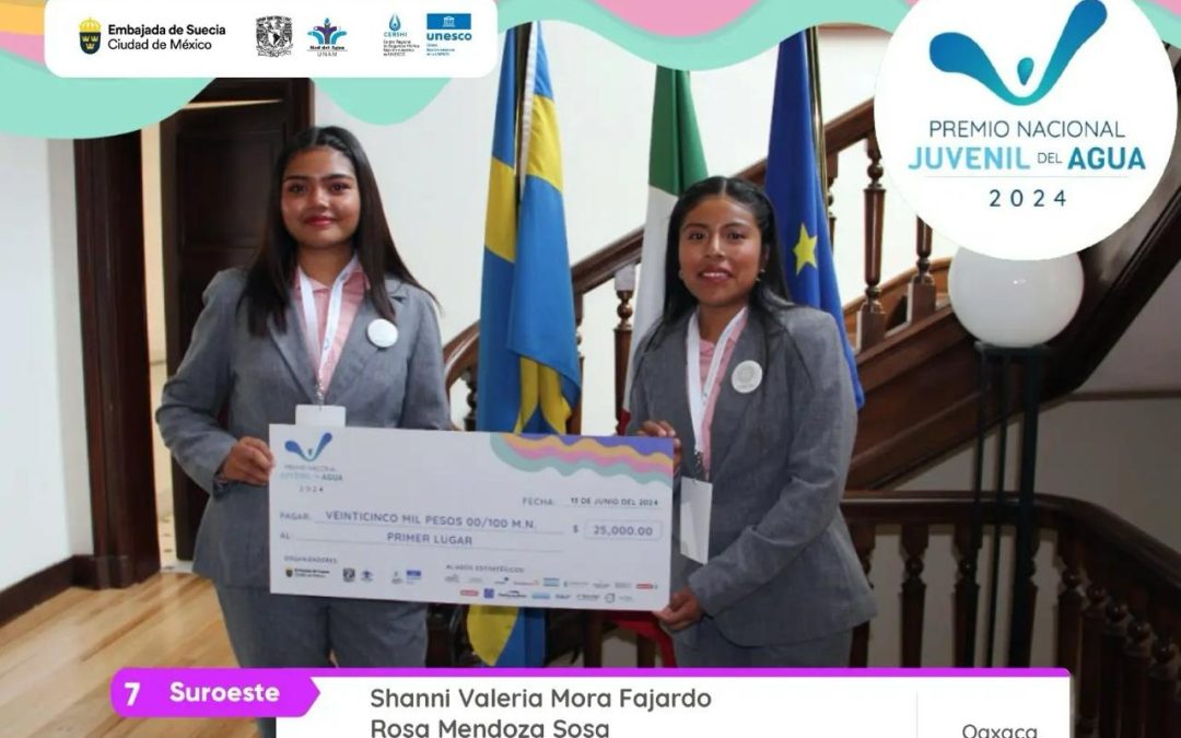 Obtienen oaxaqueñas Premio Nacional Juvenil del Agua 2024