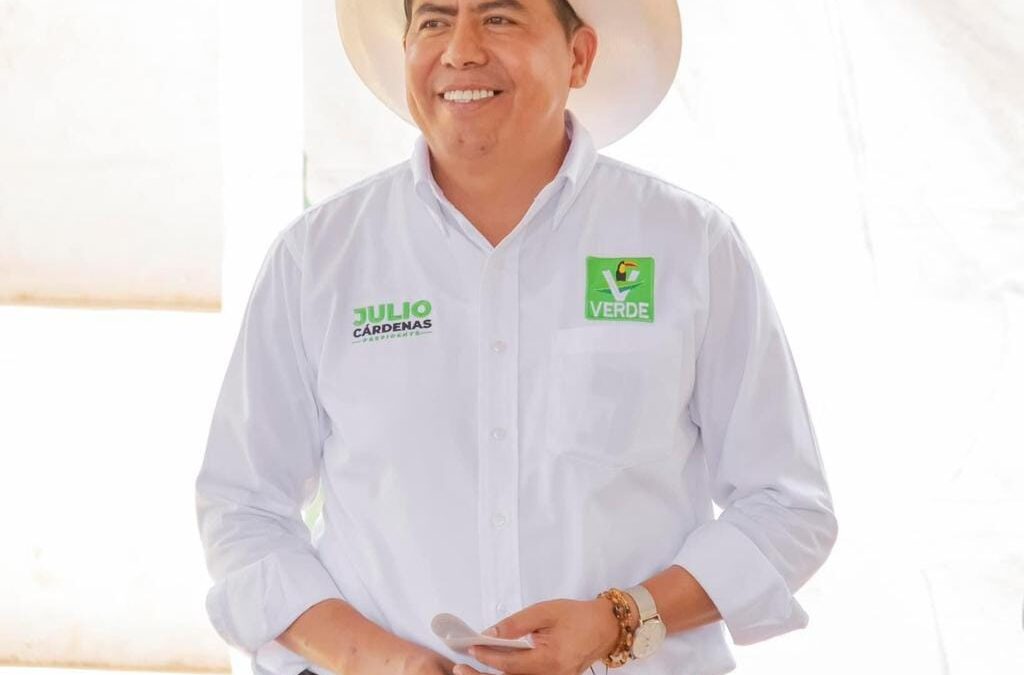 Resultados históricos del candidato ganador Julio Cárdenas por el Partido Verde en Huatulco