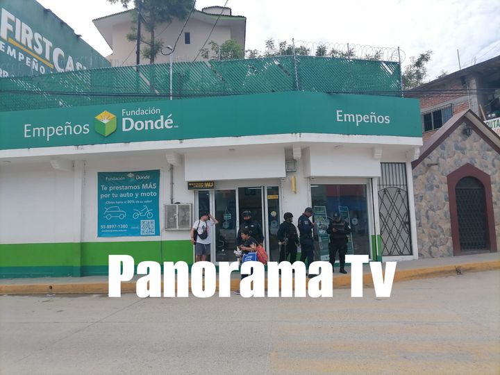 Sujetos quisieron asaltar casa de empeño en Pochutla