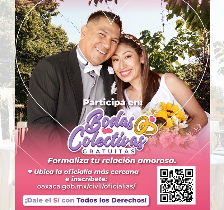 Inicia Registro Civil convocatoria para Bodas Colectivas Gratuitas 2025