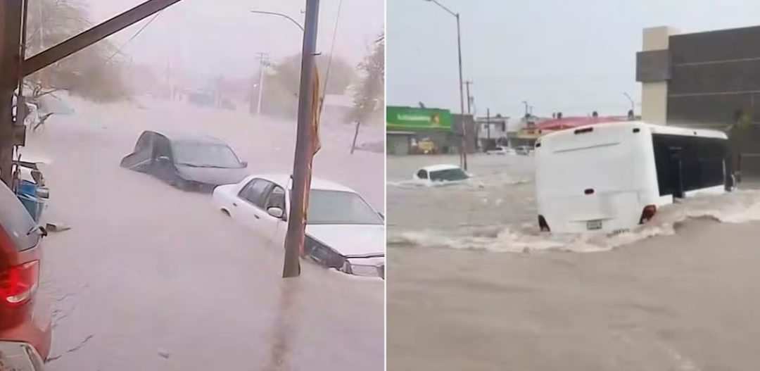 Las fuertes lluvias inundan y colapsan Reynosa, en Tamaulipas