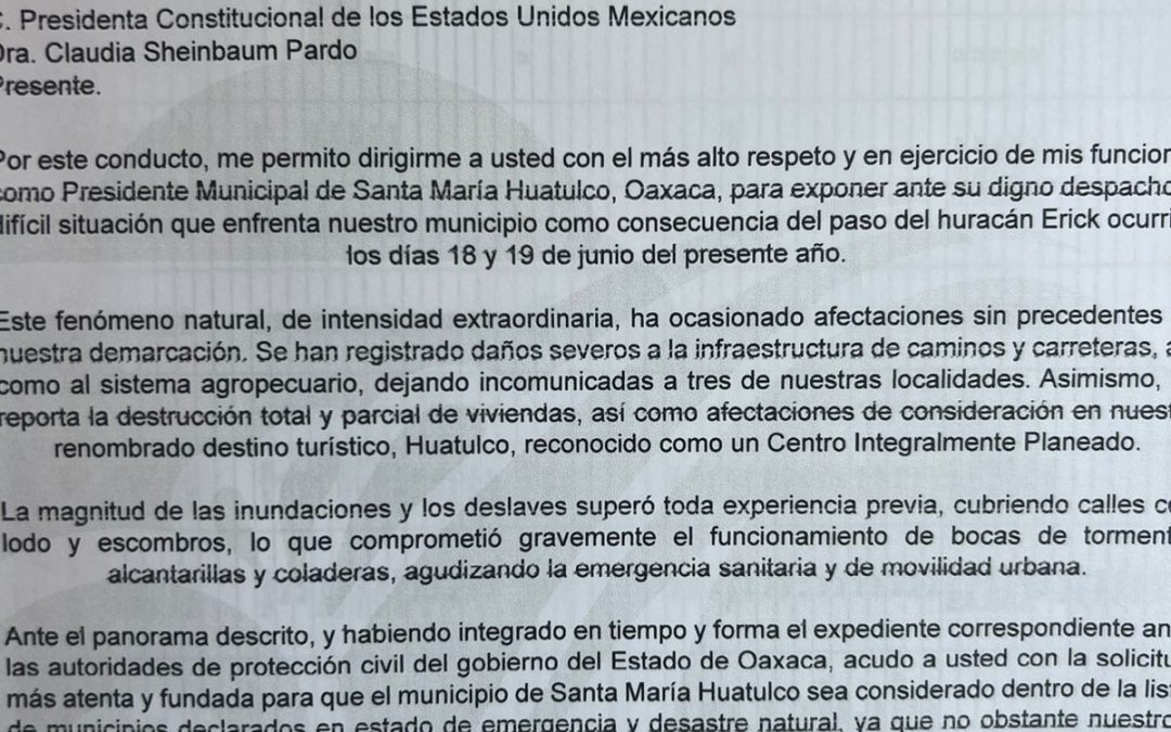 Estamos tocando puertas en Palacio de Gobierno