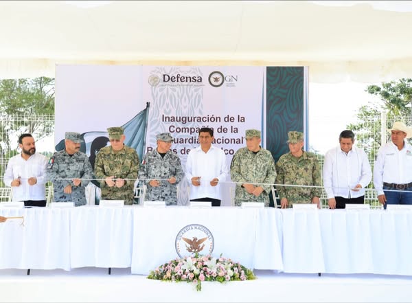 Asistimos a la inauguración de la Compañía de la Guardia Nacional en Santa María Huatulco,
