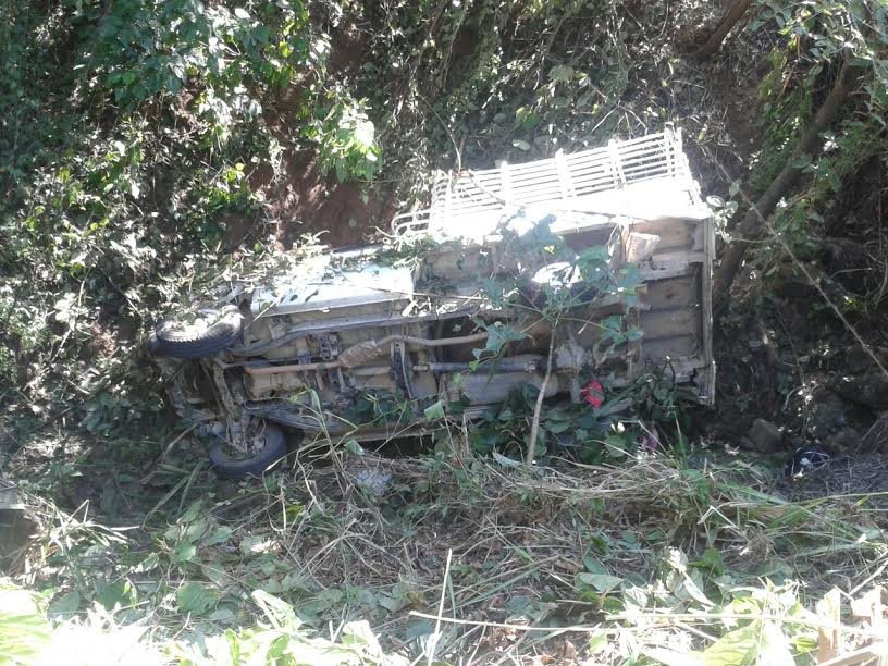 Accidente automovilístico en la Mixteca