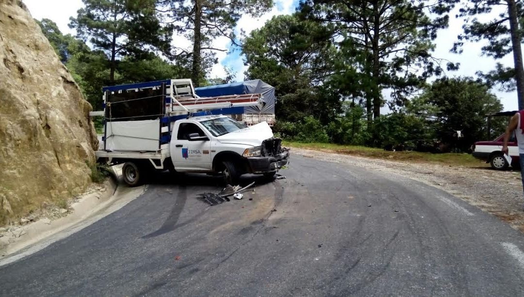 Accidente en carrera a Juquila