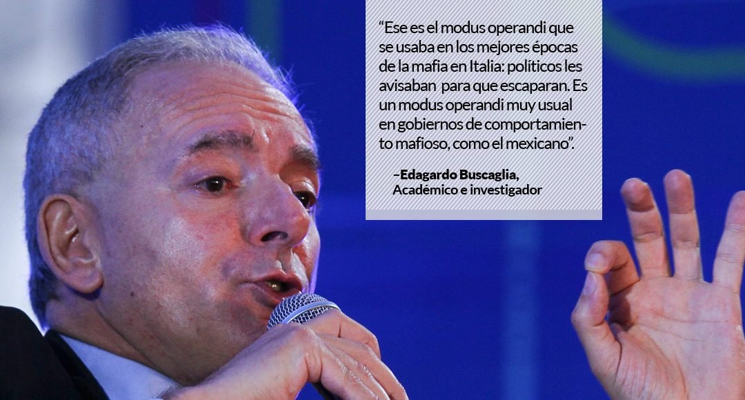 Como mafia italiana, a Duarte se le avisó desde el Gobierno para que se escapara, dice Buscaglia