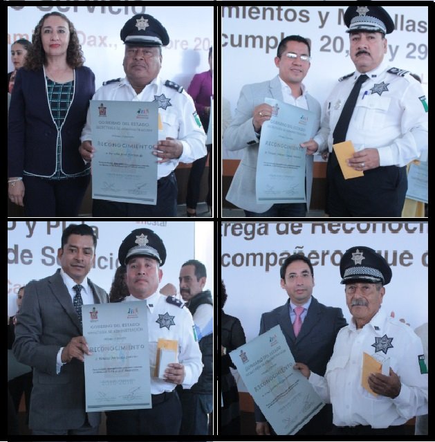 Policías viales reciben reconocimiento por trayectoria de servicio en la corporación