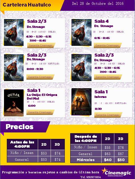 Cartelera Cine Magic