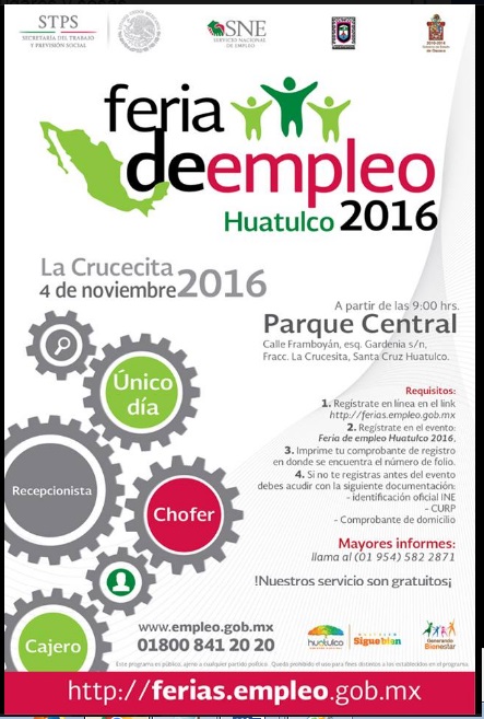 Feria del empleo en Huatulco 2016