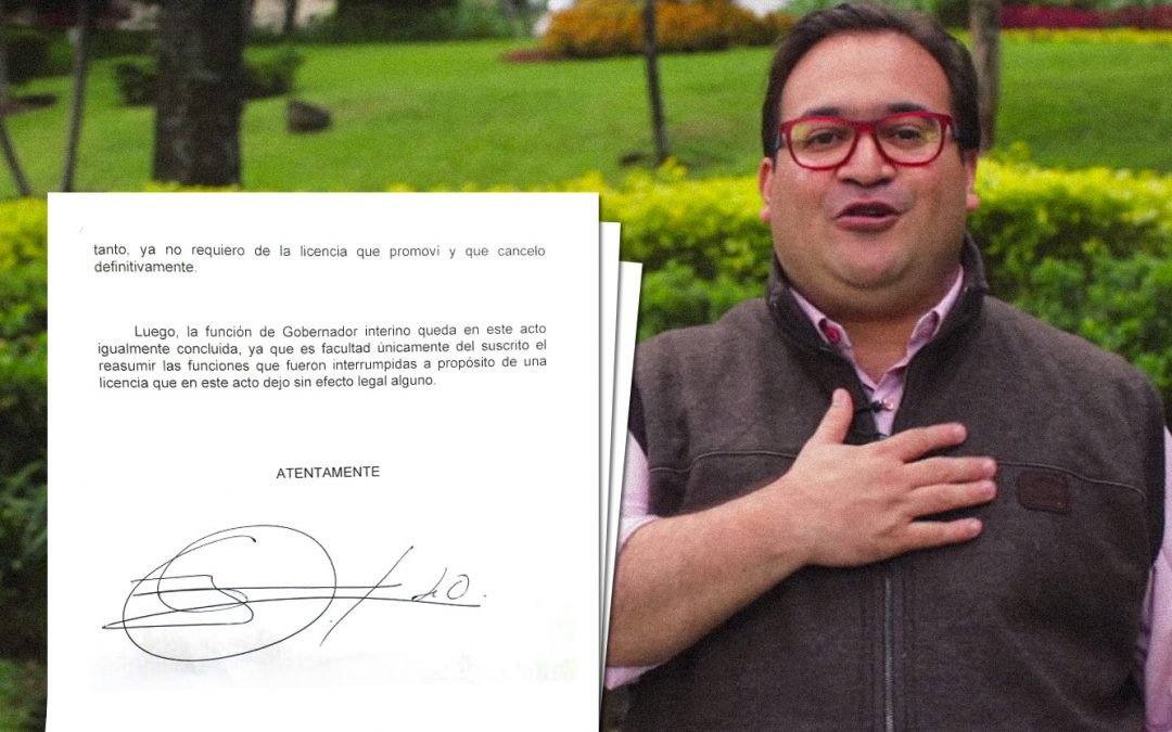 Legisladores de Veracruz piden a Duarte presentarse para confirmar su regreso a la gubernatura