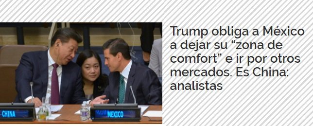 China hizo su arribo oficial hoy a los grandes negocios con México