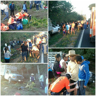 Sufren Accidente peregrinos de Pinotepa.