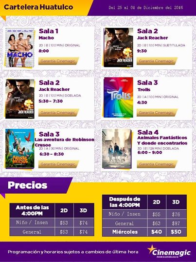 Cartelera Cine Magic