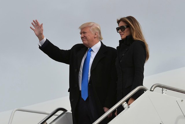 TRUMP LLega a Washington para toma de protesta