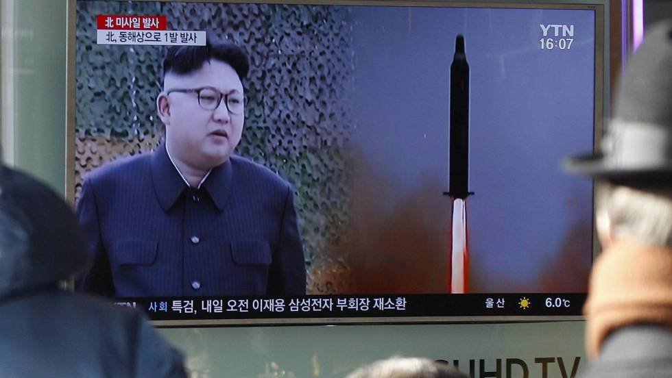 Corea del Norte lanza su primer misil con Trump en la presidencia
