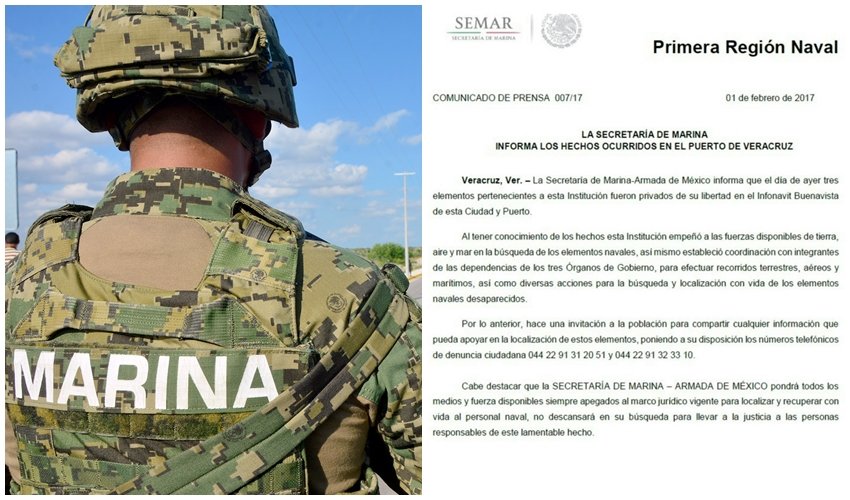 Crimen organizado da otro golpe a la policía en Veracruz tras ‘levantar’ a tres marinos; los buscan por aire y tierra