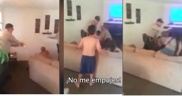 Policía irrumpe con violencia en casa de migrante