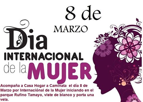 Caminata en conmemoración del día Internacional de la Mujer
