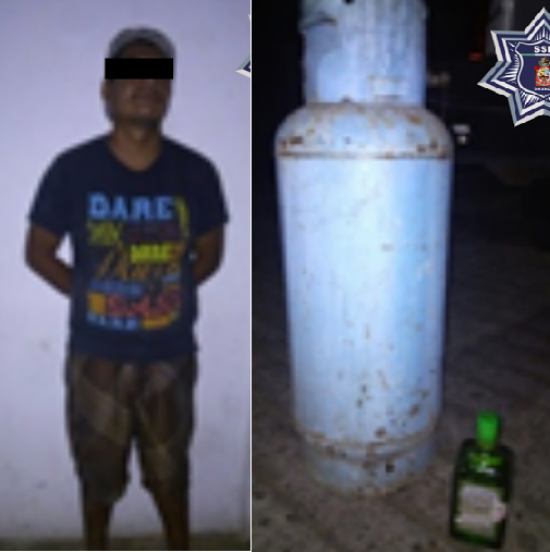 Detienen a Sujeto acusado de robo en Puerto Escondido