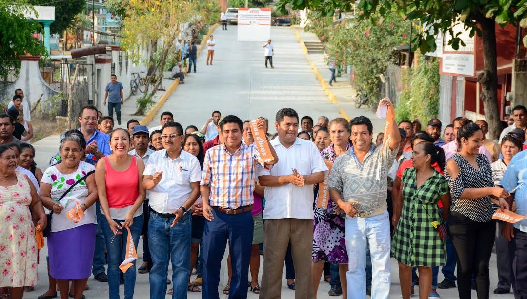 Inaugura Gobierno de Huatulco calle Matamoros, en Cabecera Municipal