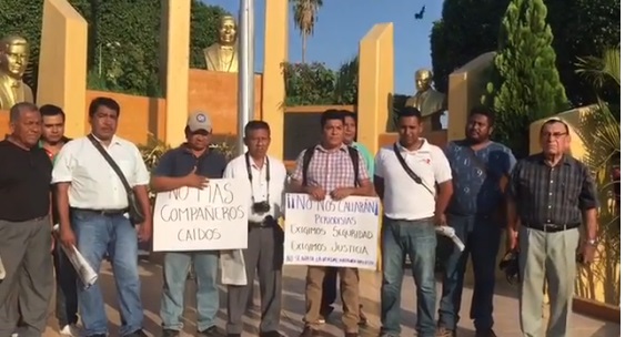 Periodistas piden justicia y seguridad en Pinotepa Nacional Oaxaca