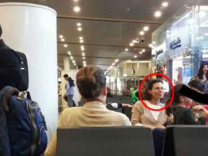 Exhiben foto de Karime Macías en aeropuerto; se iría a Londres