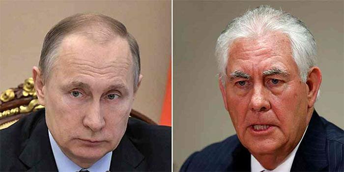 Putin se reúne de imprevisto con el secretario de Estado de EU