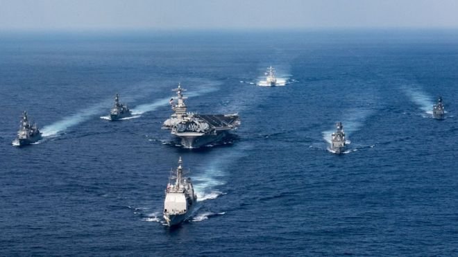 ¿Qué capacidad de armamento tiene el Grupo de Ataque Carl Vinson, desplegado por Estados Unidos hacia la península de Corea?
