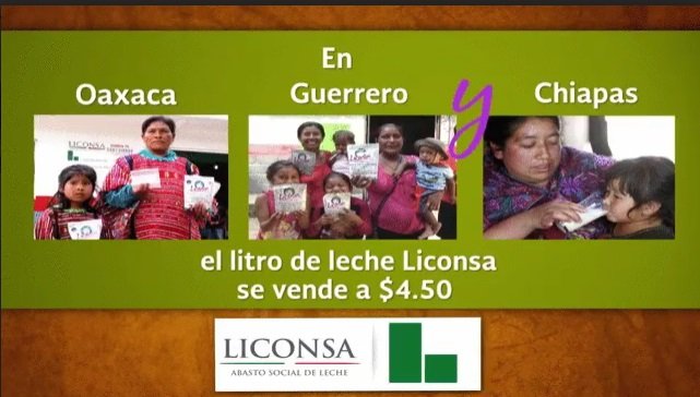 Precio preferencial de Liconsa en Oaxaca, Guerrero y Chiapas
