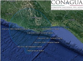 Depresión tropical 2.E