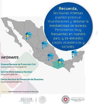 Alerta amarilla en costas de Oaxaca por depresión tropical “2-E”