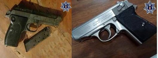 Detienen Policia Estatal a 2 por portación de armas