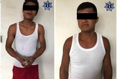 2 Sujetos fueron detenidos en Pinotepa por posesión de enervantes