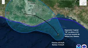 Se aproxima Depresión Tropical 3-E a las costas de Oaxaca