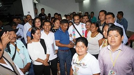 Autoridades Municipales y líderes del CDEPO respaldan proyecto de trabajo del Profesor René Bejarano Martínez.