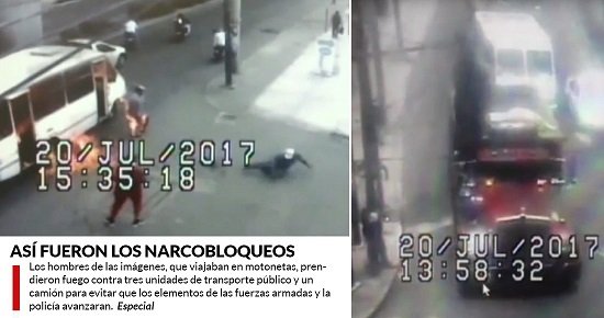 Cámaras de la CDMX captan en VIDEO cómo iniciaron los narcobloqueos tras la muerte de “El Ojos”