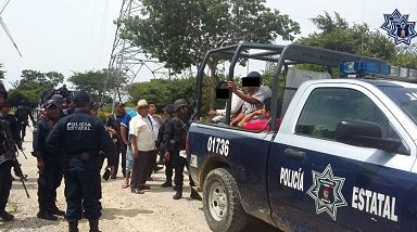 Detienen a 15 personas en el parque eólitico BIÍ HIOXO