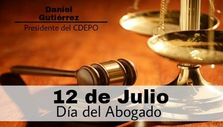 El presidentede la CDEPO felicita a todos los abogados