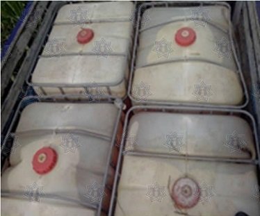 SSPO asegura más de 6 mil litros de hidrocarburo