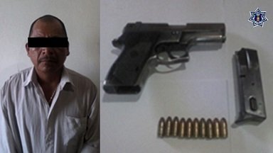 Detenido por portación ilegal de arma de fuego en la Mixteca