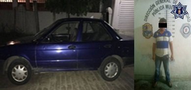 En Pinotepa Nacional detiene a un conductor con un vehículo robado